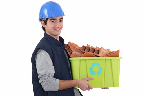 Professional team removing furniture from a home